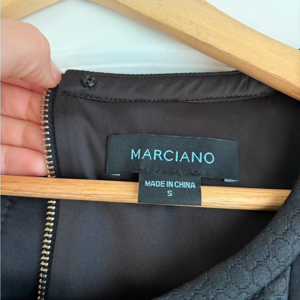 Marciano Black Textured Midi Dress - Picture 4 of 5